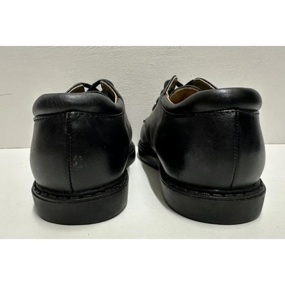 Jumping Jacks boys toddler size 8.5M dress lace up black leather shoes